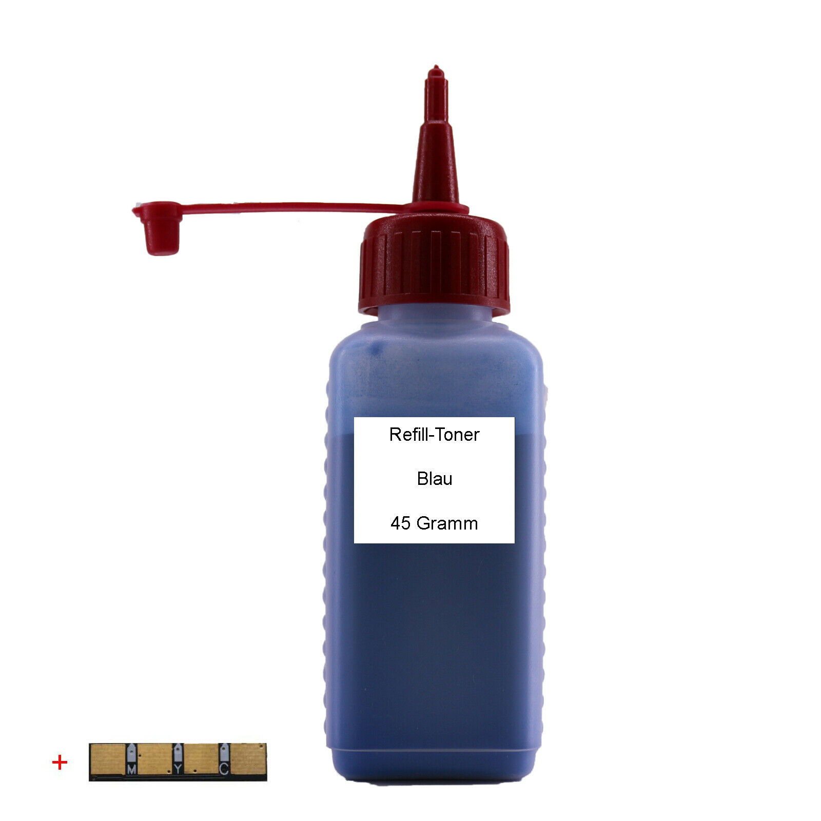 Refill Toner Blau + Chip für Samsung CLT-409S CLP-310 CLP-355