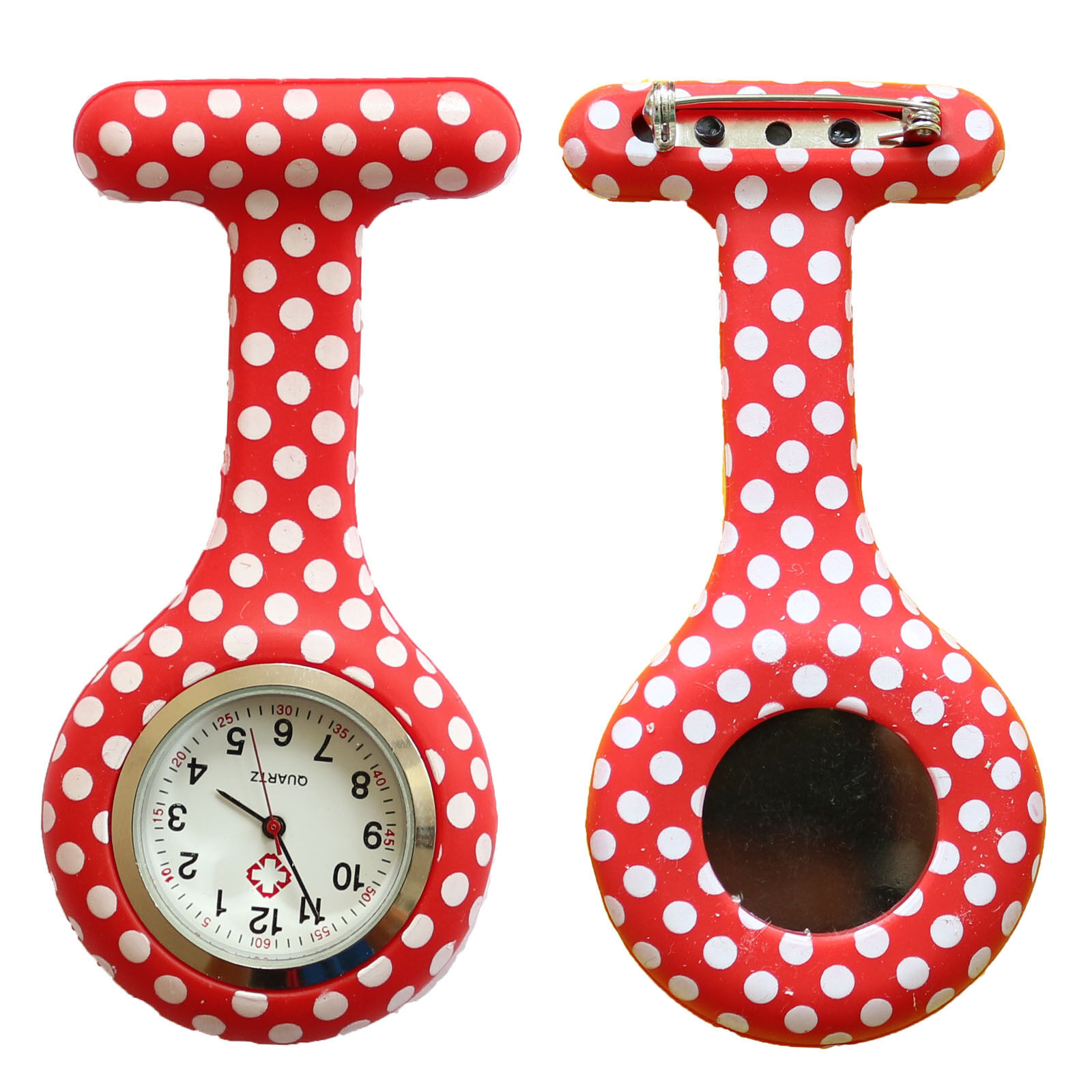 Nurse Watch Schwesternuhr Silikon  Krankenschwesternuhr Pulsuhr Kitteluhr Pflege Muster #15