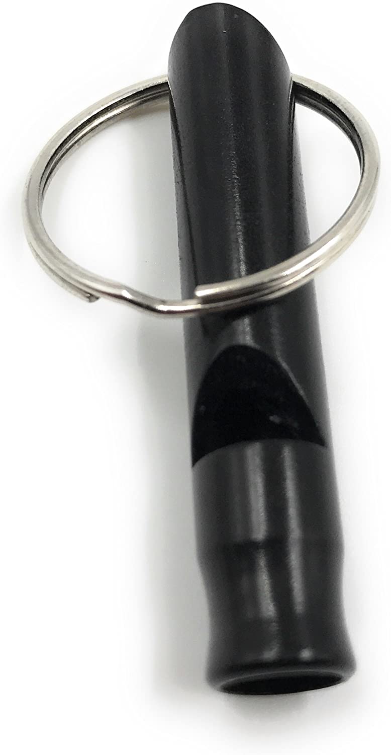ocona Pfeife, Signalpfeife, Hundepfeife, Schlüsselanhänger, schwarz