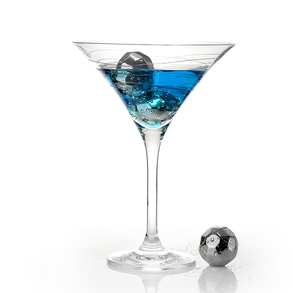 ocona Whisky Steine, Ice Cubes Set, wiederverwendbare Edelstahl Eiswürfel Fußbal