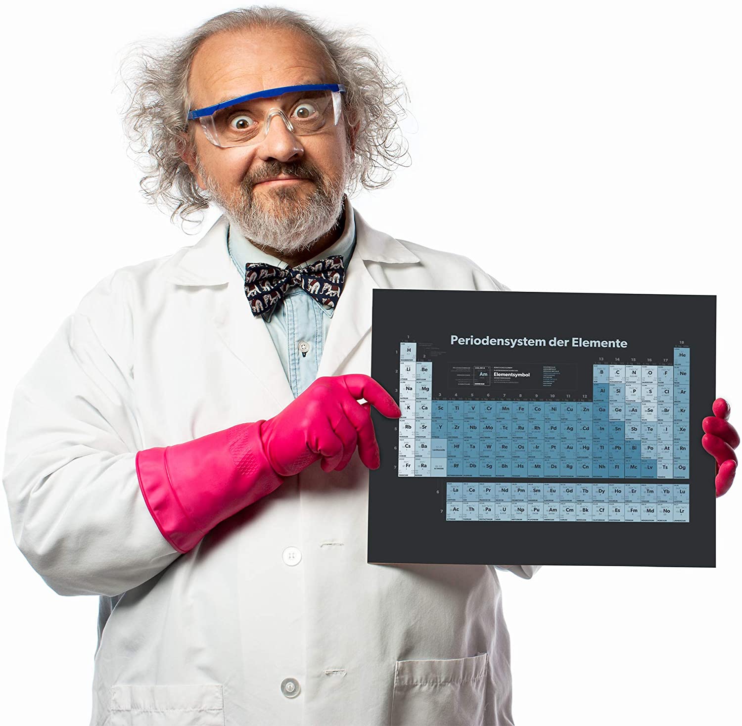 Golden Posters Periodensystem Poster (DIN A1) - Blau