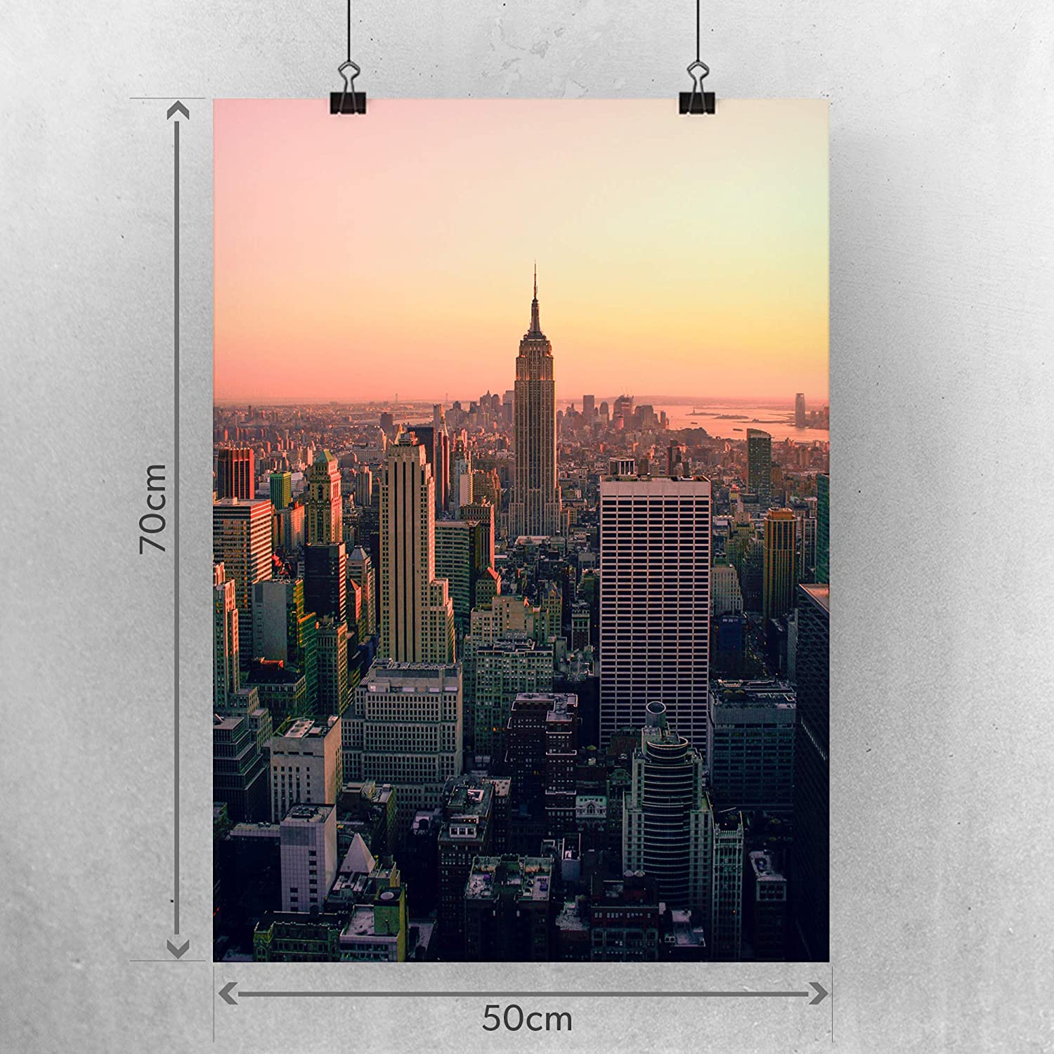 Golden Posters Foto Poster New York Poster Skyline – (70x50cm)