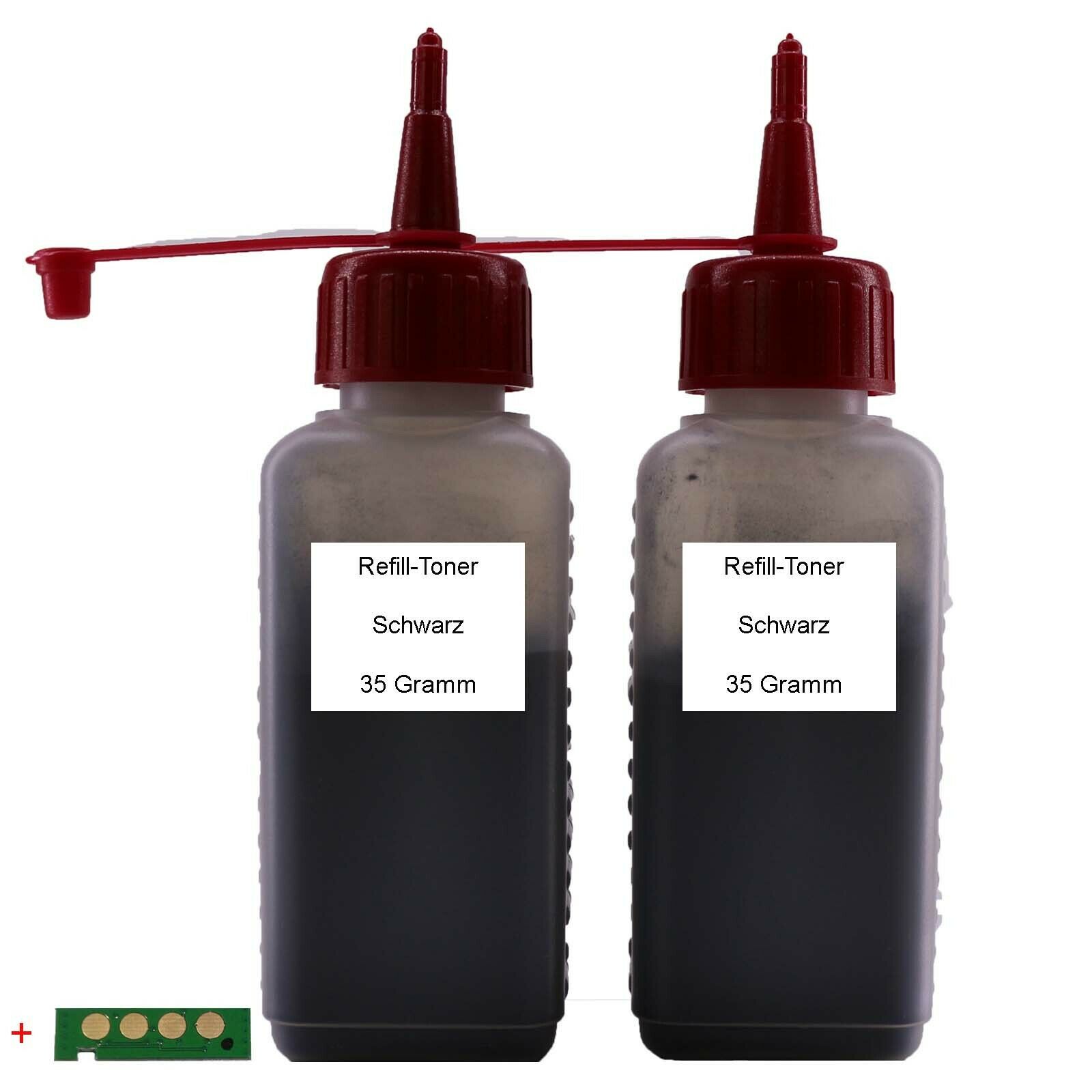 Refill Toner + Chip für Samsung CLT-406S xPress C410 C460 Schwarz