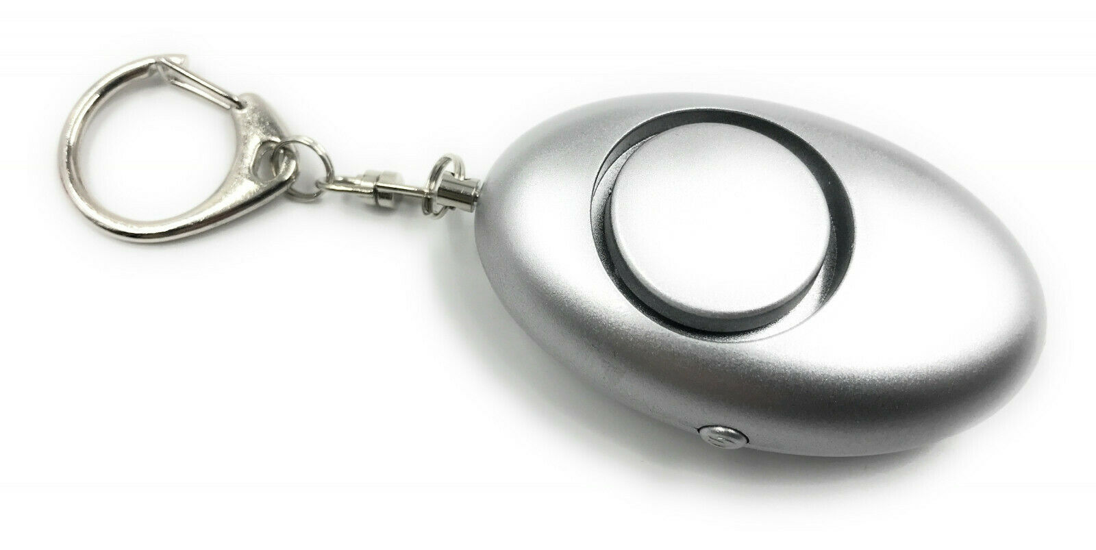 ocona© Taschenalarm zur Selbstverteidigung mit integrierter LED-Lampe, 140dB Silber Ei