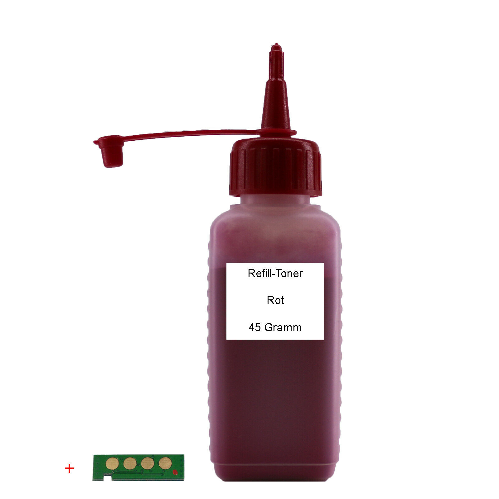 Refill Toner + Chip für Samsung CLT-406S xPress C410 C460 Rot