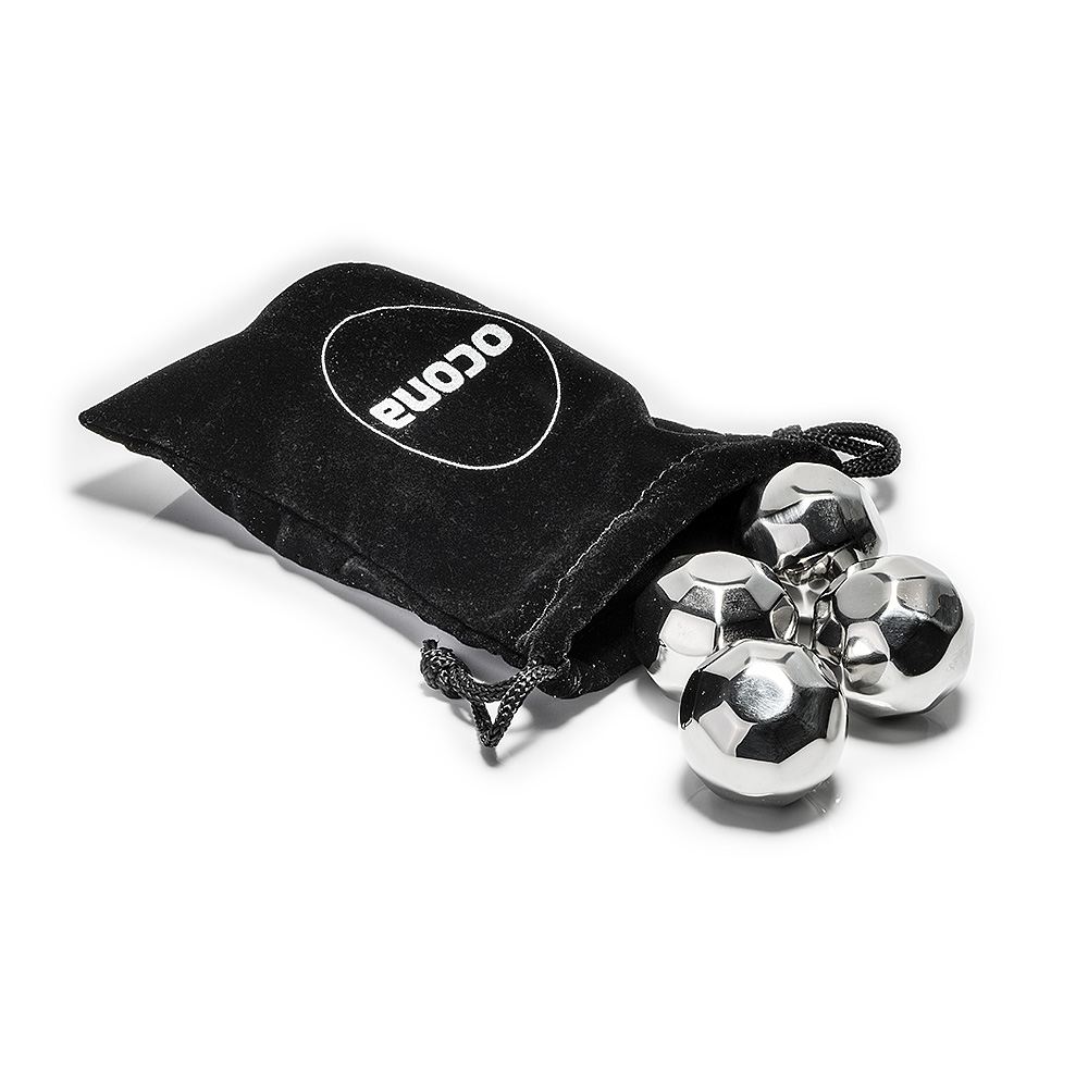 ocona Whisky Steine, Ice Cubes Set, wiederverwendbare Edelstahl Eiswürfel Fußbal