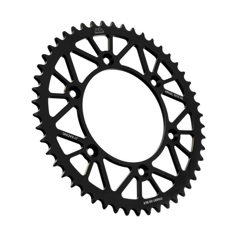 JT SPROCKETS Racelite Aluminium Kettenrad Schwarz 897 - 520