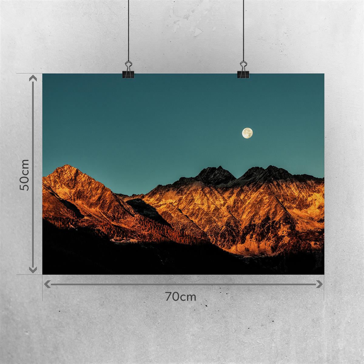 Verschiedene Poster – Wandbild – Wanddeko – Kunstdruck (70 x 50 cm) (Sunset)