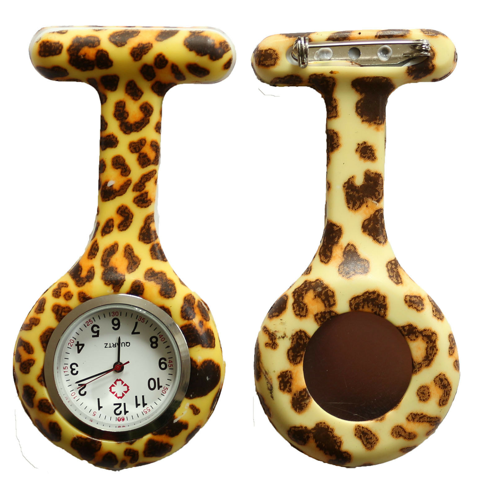 Nurse Watch Schwesternuhr Silikon  Krankenschwesternuhr Pulsuhr Kitteluhr Pflege Muster #22