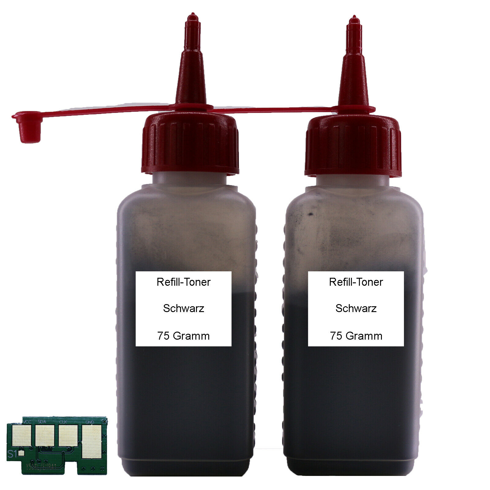 Refill Toner + Chip Schwarz für Samsung CLP-680 / CLX-6260 506