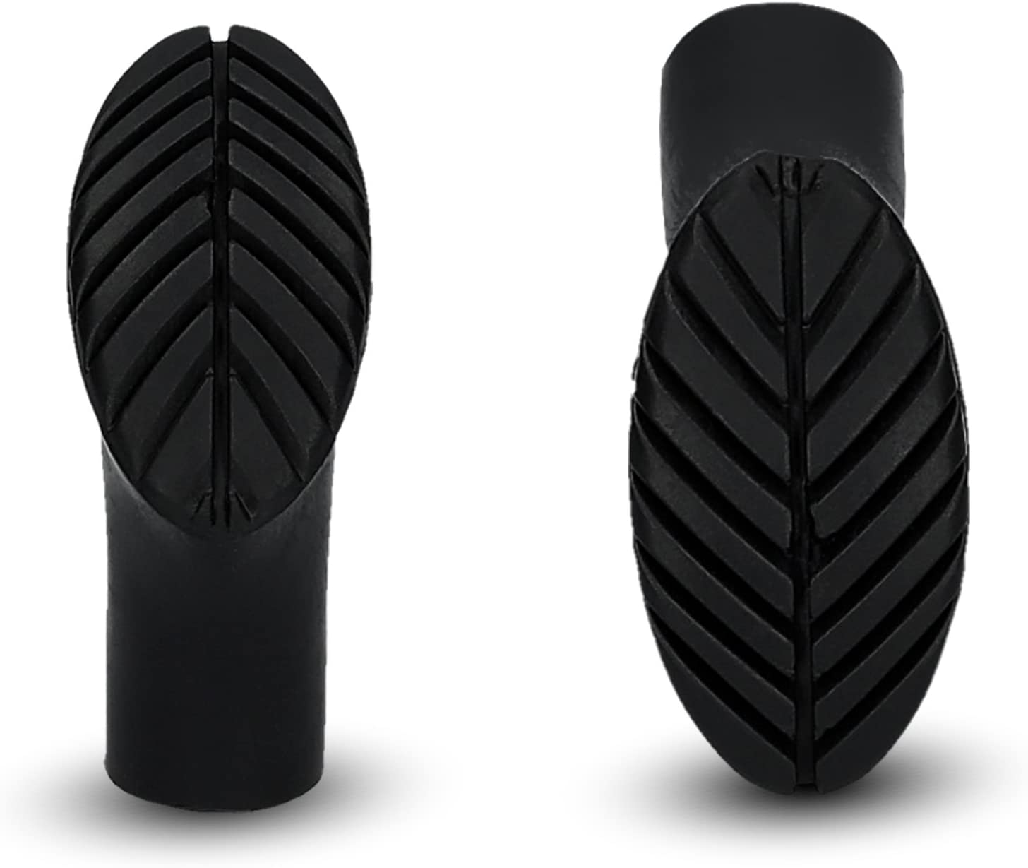 12 Nordic Walking Pads für Asphalt oder Gelände von Nordicberry – 6 Paar Gummipuffer passend für alle gängigen Nordic Walking-Stöcke