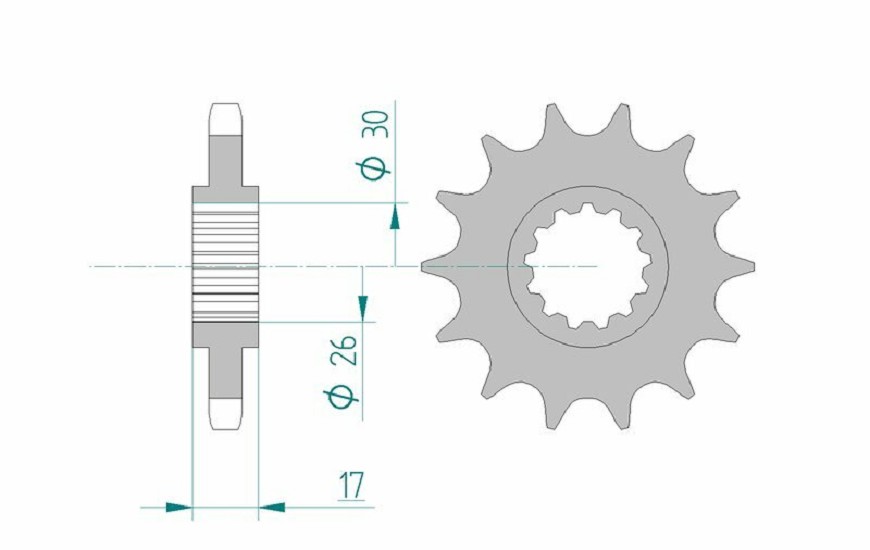AFAM Standard Stahlritzel vorne 20603 - 530