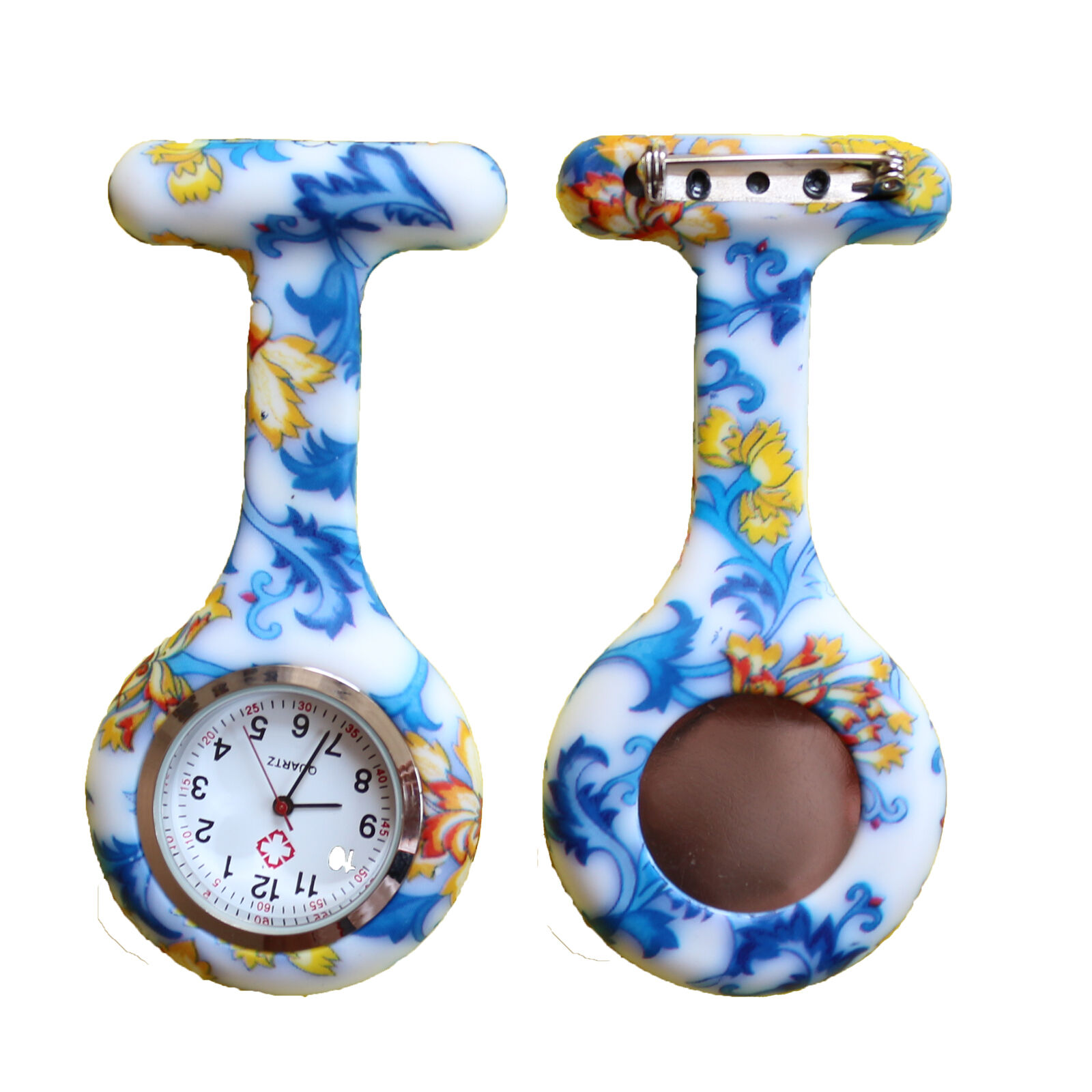 Nurse Watch Schwesternuhr Silikon  Krankenschwesternuhr Pulsuhr Kitteluhr Pflege Muster #5