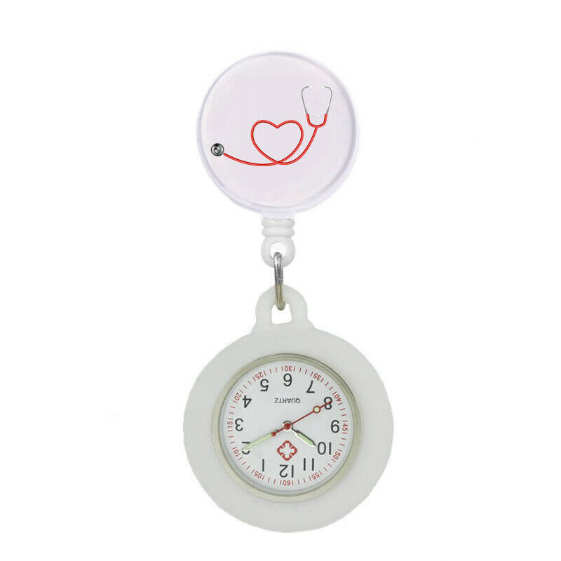 Nurse Watch Schwesternuhr Silikon ausziehbares Band Pulsuhr Kitteluhr Pflege Motiv 1 WS
