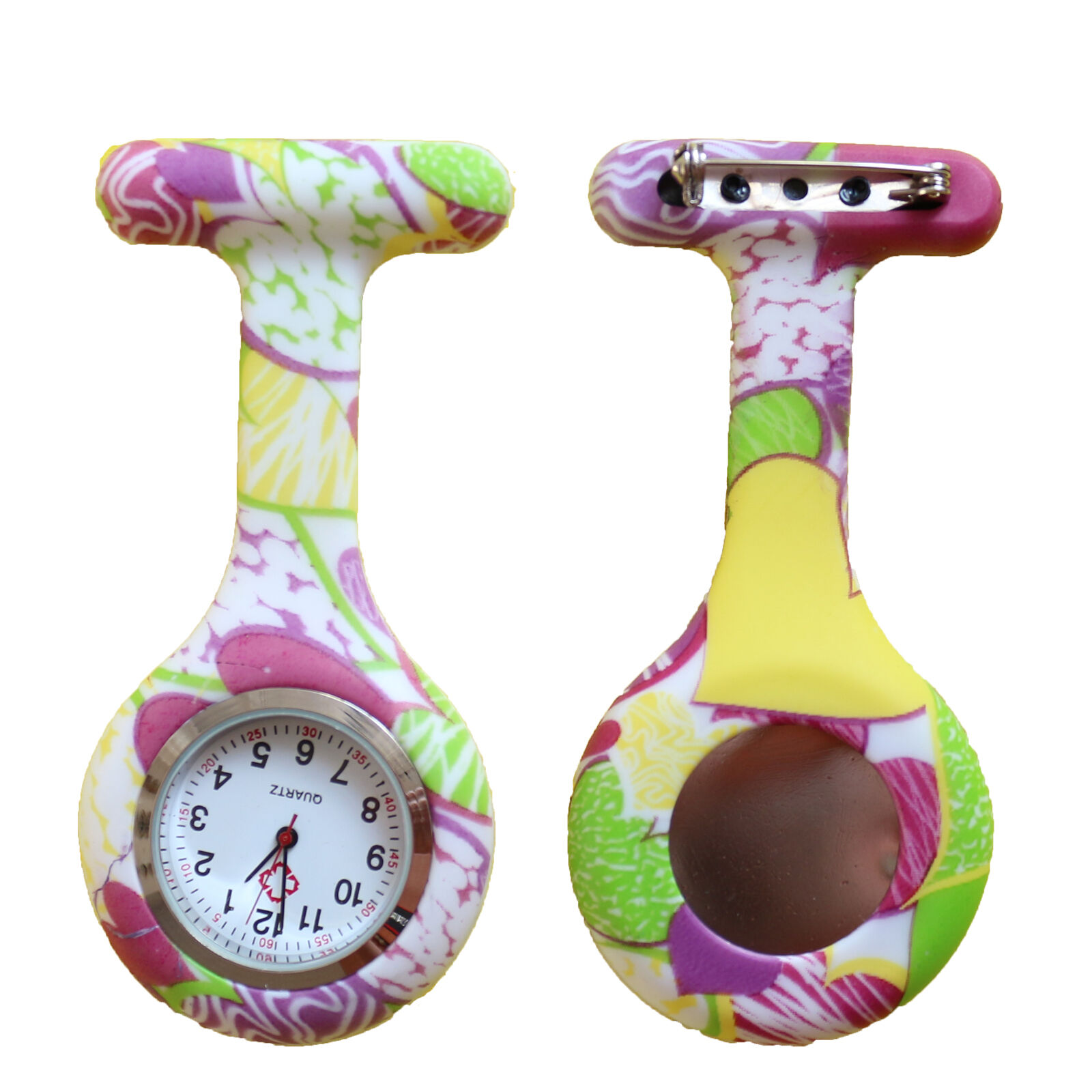 Nurse Watch Schwesternuhr Silikon  Krankenschwesternuhr Pulsuhr Kitteluhr Pflege Muster #14
